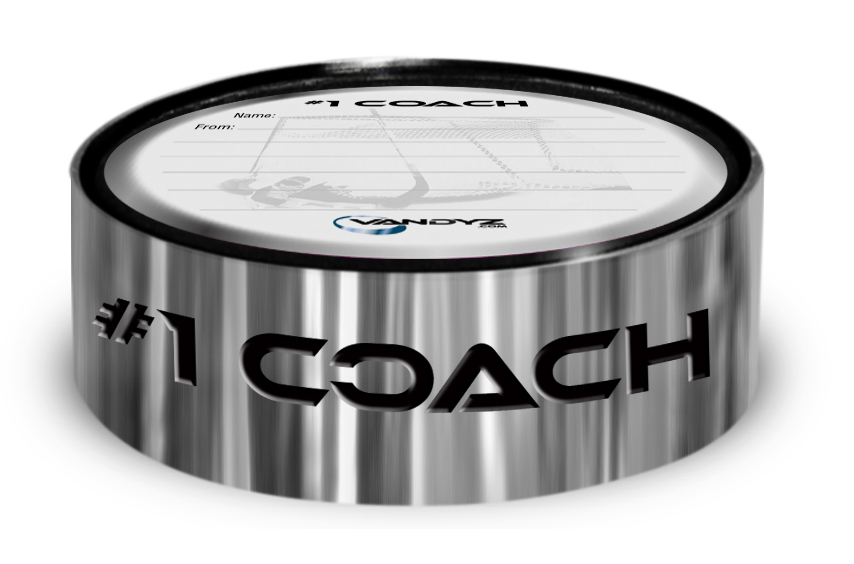 "#1 COACH" Hockey Puck Ring "#1 COACH" Hockey Puck Ring