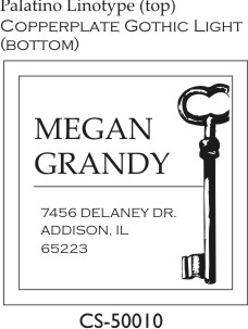 Designer Address Stamp - CS-50010PI Designer Address Stamp - CS-50010PI