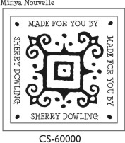 Designer Monogram Stamp - CS-60000SI Designer Monogram Stamp - CS-60000SI