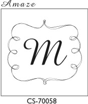 Designer Monogram Stamp - CS-70058GL Designer Monogram Stamp - CS-70058GL