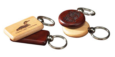 Rectangular Key Fob - Rosewood