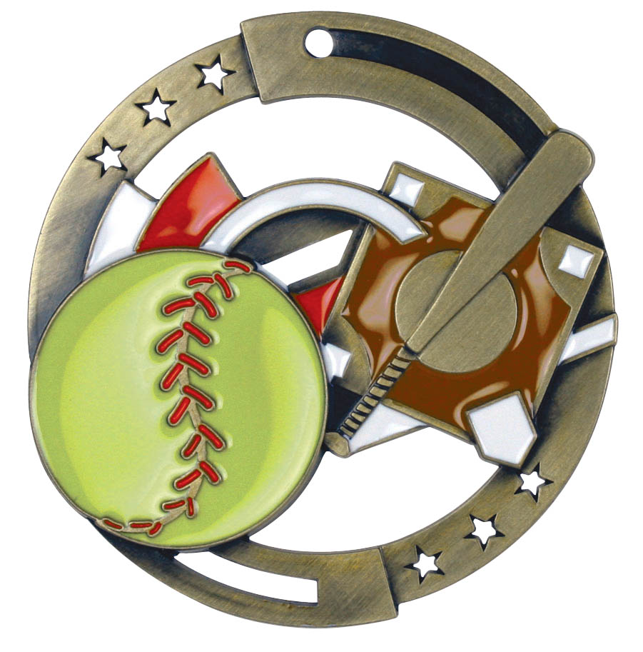 Softball M3XL Series Medal