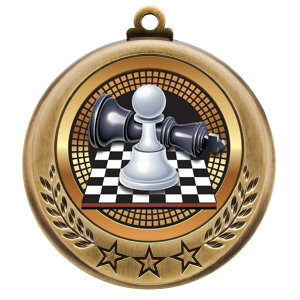 Chess Spectrum Series Medal - 2 3/4"