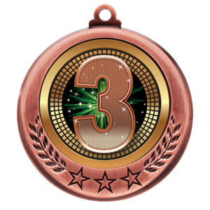 Third Place Spectrum Series Medal - 2 3/4"
