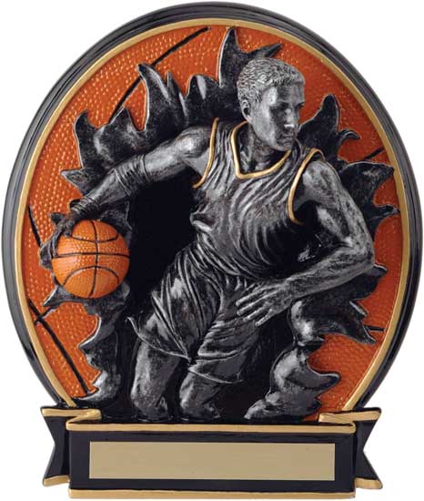 Basketball Blow Out Award - Male 6 1/4"