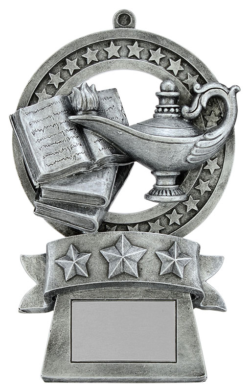 Knowledge Star Medal Trophy - 5 3/8"