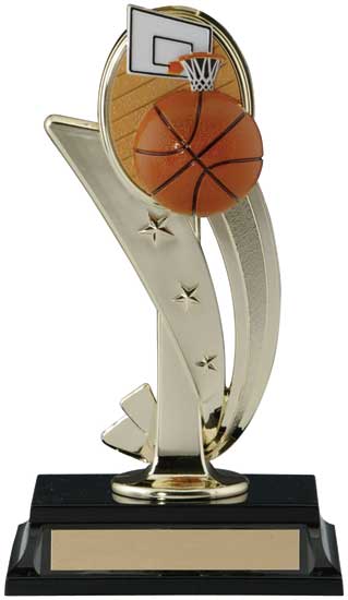 Basketball 3D Sports Riser Trophy - 8"