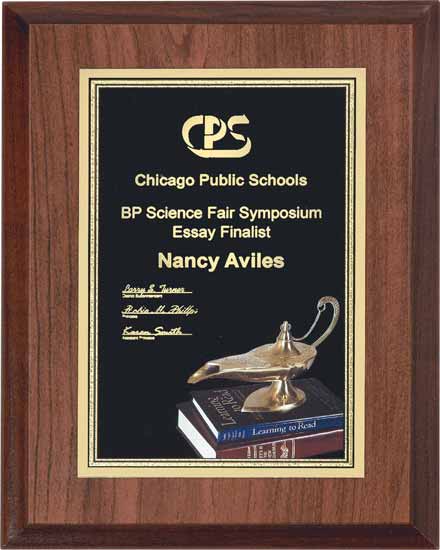Lamp of Knowledge Full Color Activity Plaque - 6" x 8"