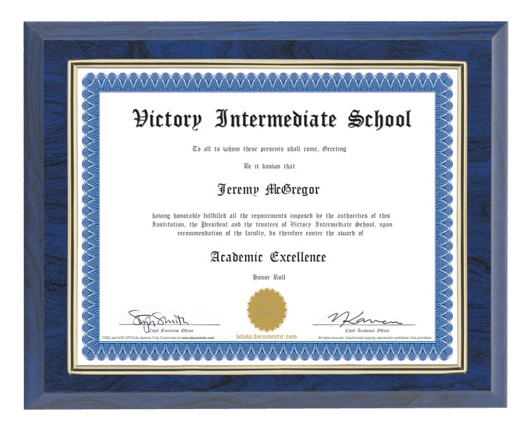 Certificate Holder Plaques
