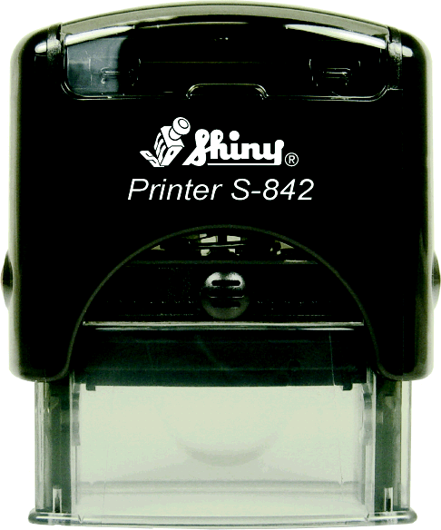 Shiny S-842 Self Inking Stamp (1 1/2" x 9/16")