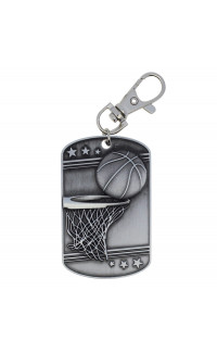 (image for) Basketball Dog Tag - Zipper