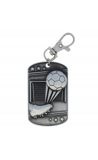 (image for) Soccer Dog Tag - Zipper