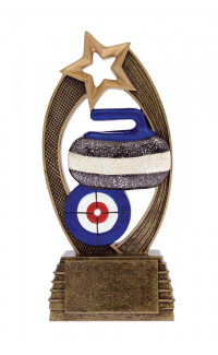 Velocity Curling Trophy - 8"