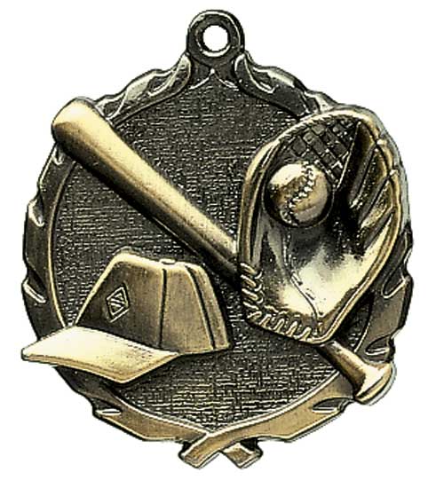 (image for) Baseball Die Cast Medal - 2 1/2"