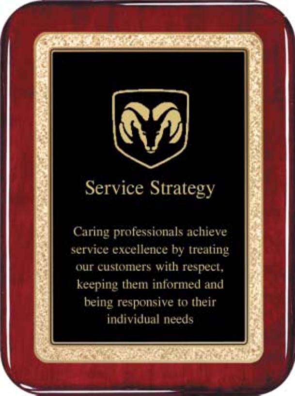 Rosewood Plaque - Black 9" x 12" Rounded (image for) Rosewood Plaque - Black 9" x 12" Rounded