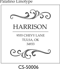 Designer Address Stamp - CS-50006 (image for) Designer Address Stamp - CS-50006