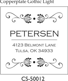 Designer Address Stamp - CS-50012PI (image for) Designer Address Stamp - CS-50012PI