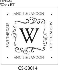 Designer Address Stamp - CS-50014PI (image for) Designer Address Stamp - CS-50014PI