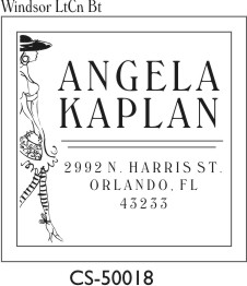 Designer Address Stamp - CS-50018PI (image for) Designer Address Stamp - CS-50018PI