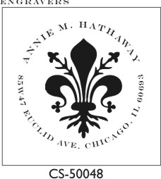 Designer Address Stamp - CS-50048 (image for) Designer Address Stamp - CS-50048