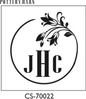 Designer Monogram Stamp - CS-70022PI (image for) Designer Monogram Stamp - CS-70022PI