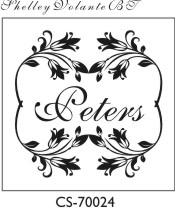 Designer Monogram Stamp - CS-70024 (image for) Designer Monogram Stamp - CS-70024