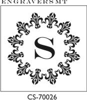 Designer Monogram Stamp - CS-70026 (image for) Designer Monogram Stamp - CS-70026