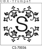Designer Monogram Stamp - CS-70036PI (image for) Designer Monogram Stamp - CS-70036PI