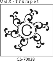Designer Monogram Stamp - CS-70038 (image for) Designer Monogram Stamp - CS-70038