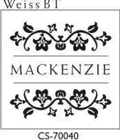 Designer Monogram Stamp - CS-70040 (image for) Designer Monogram Stamp - CS-70040
