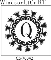 Designer Monogram Stamp - CS-70042 (image for) Designer Monogram Stamp - CS-70042