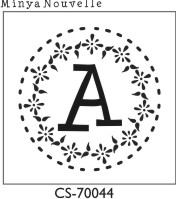 Designer Monogram Stamp - CS-70044 (image for) Designer Monogram Stamp - CS-70044