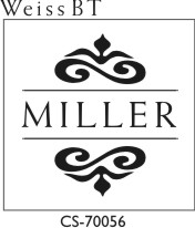 Designer Monogram Stamp - CS-70056SI (image for) Designer Monogram Stamp - CS-70056SI
