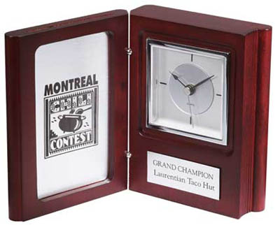 Book Clock 5 1/2" x 4 1/2" - DA9268 (image for) Book Clock 5 1/2" x 4 1/2" - DA9268