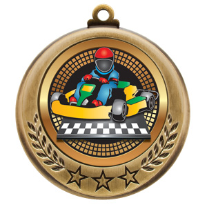 Go Kart Spectrum Series Medal - 2 3/4" (image for) Go Kart Spectrum Series Medal - 2 3/4"