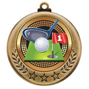 Golf Spectrum Series Medal - 2 3/4" (image for) Golf Spectrum Series Medal - 2 3/4"