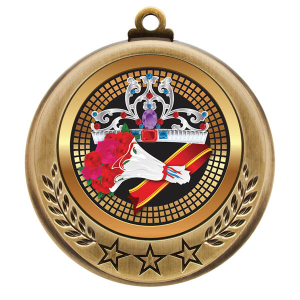 Beauty Queen Spectrum Series Medal - 2 3/4" (image for) Beauty Queen Spectrum Series Medal - 2 3/4"