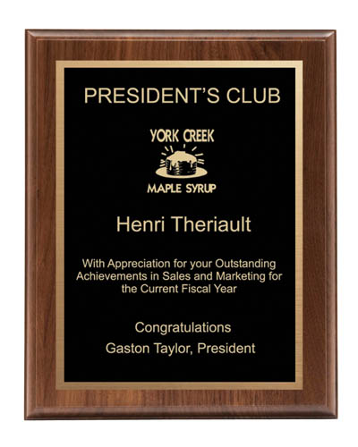 Premium Plaque PP57 G - 9" x 12" (image for) Premium Plaque PP57 G - 9" x 12"
