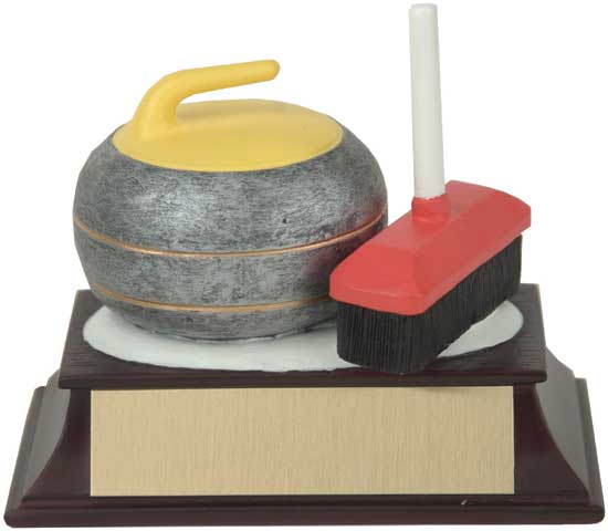 Curling Award - 4" RF00119FC (image for) Curling Award - 4" RF00119FC