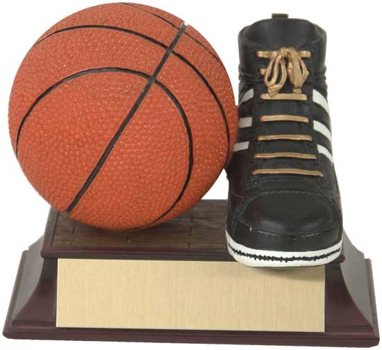 Basketball and Shoe Award - 4" RF00029FC (image for) Basketball and Shoe Award - 4" RF00029FC
