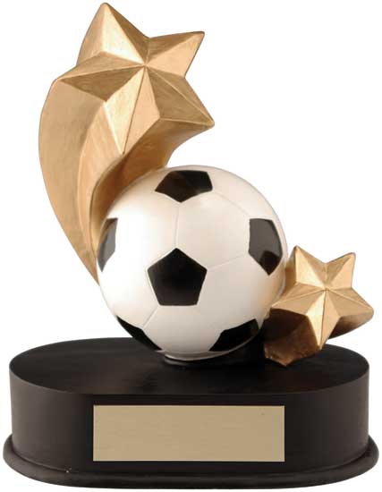 (image for) Soccer Shooting Star Award - 3 1/2" x 4 1/4"