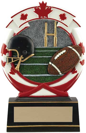 (image for) Football Maple Leaf Resin Award - 5 1/2"