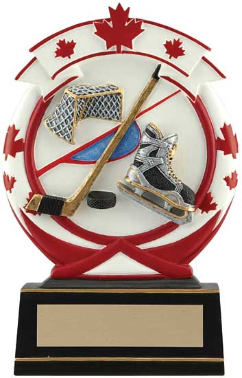 (image for) Hockey Maple Leaf Resin Award - 6 1/2"