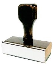 (image for) Rubber Stamp RS-04C (3" x 3/8")