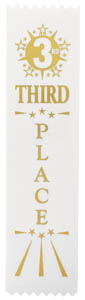 Third Place White Economy Ribbon (image for) Third Place White Economy Ribbon