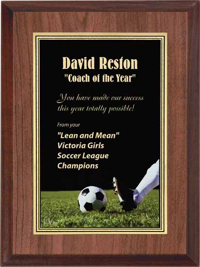 Soccer Full Color Activity Plaque - 6" x 8" (image for) Soccer Full Color Activity Plaque - 6" x 8"