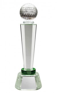 Crystal Golf Tower - 11 1/2" (image for) Crystal Golf Tower - 11 1/2"