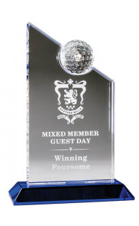Golf Crystal Award - 8 1/2" (image for) Golf Crystal Award - 8 1/2"