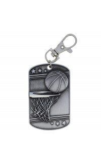 Basketball Dog Tag - Zipper (image for) Basketball Dog Tag - Zipper