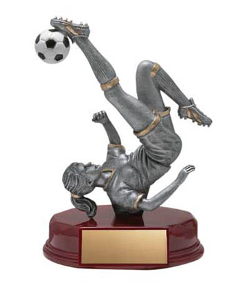 Female Soccer Deluxe Sculpture - 5 1/2" (image for) Female Soccer Deluxe Sculpture - 5 1/2"